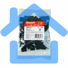 Площадка самоклеящаяся Rexant 20х20 мм, черная, упаковка 100 шт.