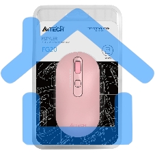 Мышь беспроводная A4Tech Fstyler FG20 розовый, 2000 dpi, радиоканал, USB, кнопки - 4