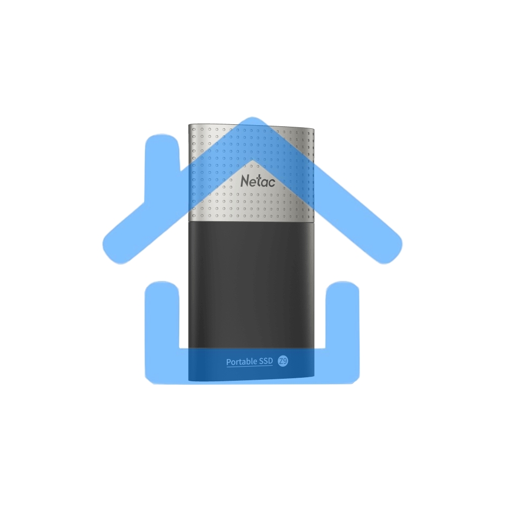 Внешний накопитель SSD Netac 1Tb Z9 NT01Z9-001T-32BK (USB3.2, up to 550/480MBs, 90х47.5х11.5mm, Aluminium+Plastic)
