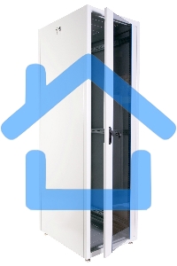 Шкаф телекоммуникационный напольный ЭКОНОМ 42U (800 × 1000) дверь стекло, дверь металл