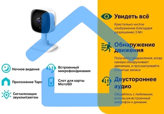 Домашняя Wi-Fi камера TP-Link Tapo C110