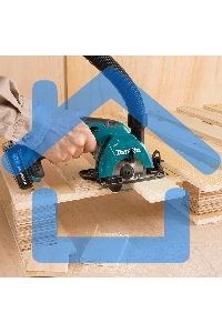 Пила циркулярная MAKITA HS301DWAE10.8В 2х2А·ч Li-ion 1500об\м диск-ф85мм рез-25.5мм 1.6кг чем