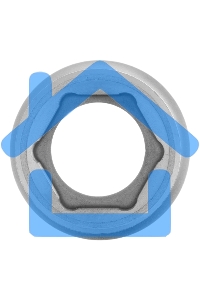 Головка торцевая Matrix, 13 мм, 6-гранная, CrV, под квадрат 1/2