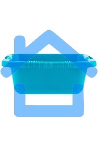 Таз пластмассовый прямоугольный 25 л, бирюзовый, HomePalisad