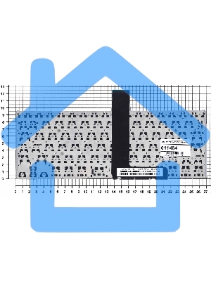 Клавиатура для ноутбука Asus F200CA F200LA F200MA X200 черная, без рамки, плоский Enter