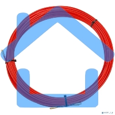 Протяжка кабельная Rexant (мини УЗК в бухте), стеклопруток, d=3,5 мм, 25 м, красная