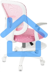 Кресло детское Бюрократ BUROKIDS 3 розовый Velvet 36, крестов. пластик