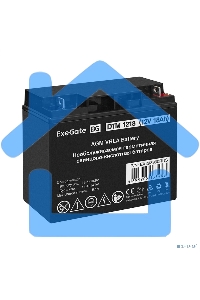 Батарея ExeGate DTM 1218 (12V 18Ah, клеммы F3 (болт М5 с гайкой))