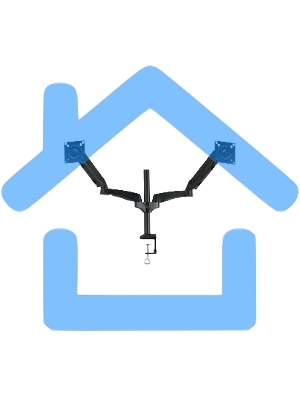 Кронштейн для мониторов ЖК Kromax OFFICE-12 черный 15