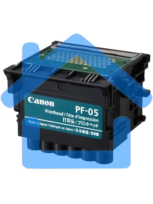 Печатающая головка Canon PF-05 многоцветный для Canon iPF6300, iPF6300S, iPF6350, iPF6400, iPF6400S, iPF6400SE, iPF6450, iPF8300, iPF8300S, iPF8400, iPF8400S, iPF8400SE, iPF9400, iPF9400S