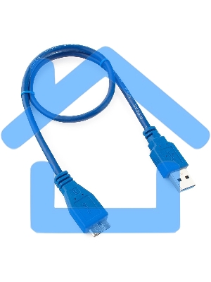 Кабель Gembird/Cablexpert CCP-mUSB3-AMBM-0.5MКабель USB 3.0 Pro, AM/microBM 9P, 0.5м, экран, синий