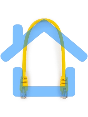 Патч-корд UTP Cablexpert кат.6, 0.25м, литой, многожильный, желтый