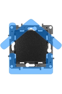Переключатель одноклавишный, автоматические клеммы, Etika, 10AX, 250В~, антрацит