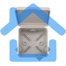 Коробка распределительная наружного монтажа с откидной крышкой 80х80х50 мм, IP54 Rexant