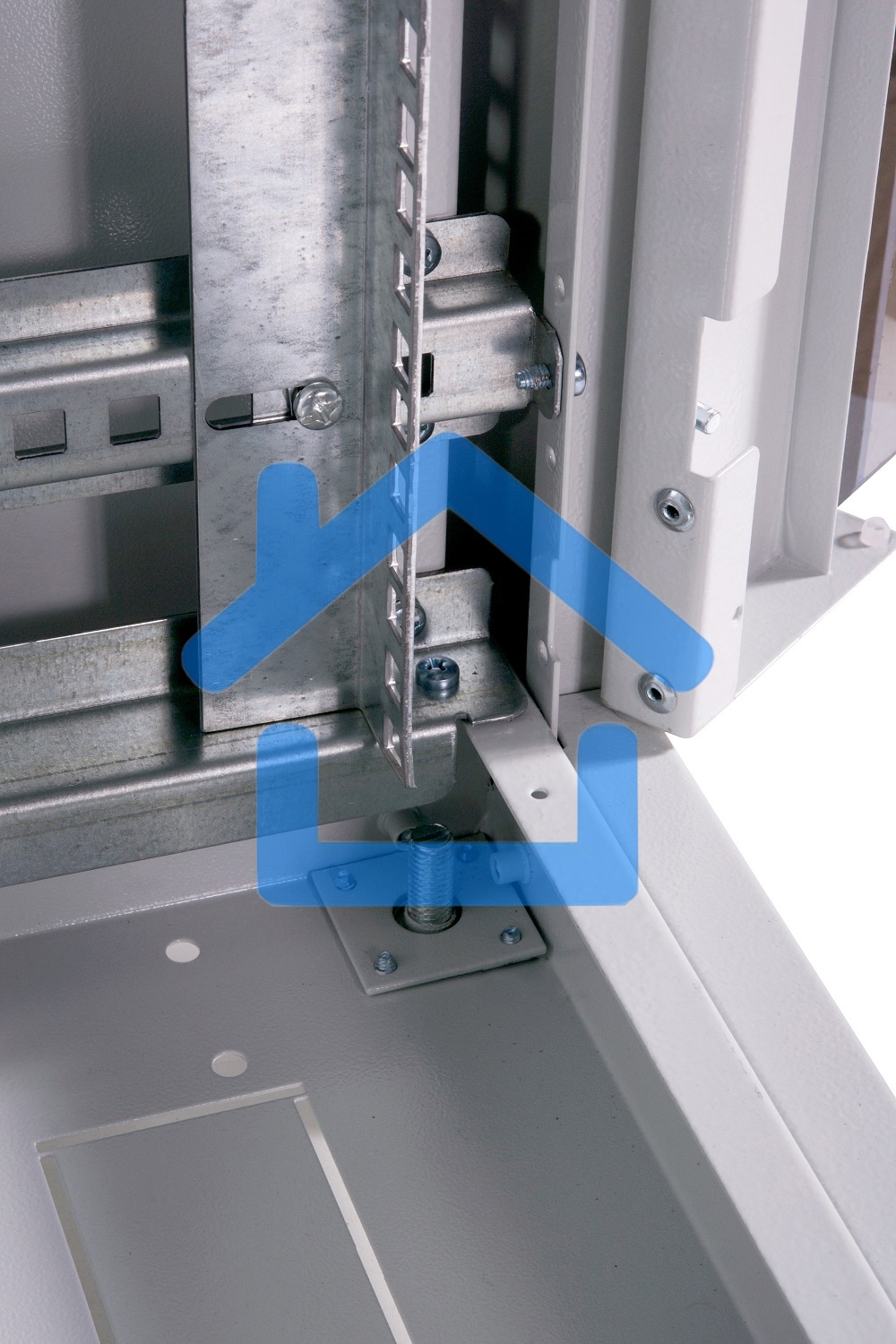 Шкаф телекоммуникационный напольный ЭКОНОМ 42U (800 × 1000) дверь стекло, дверь металл