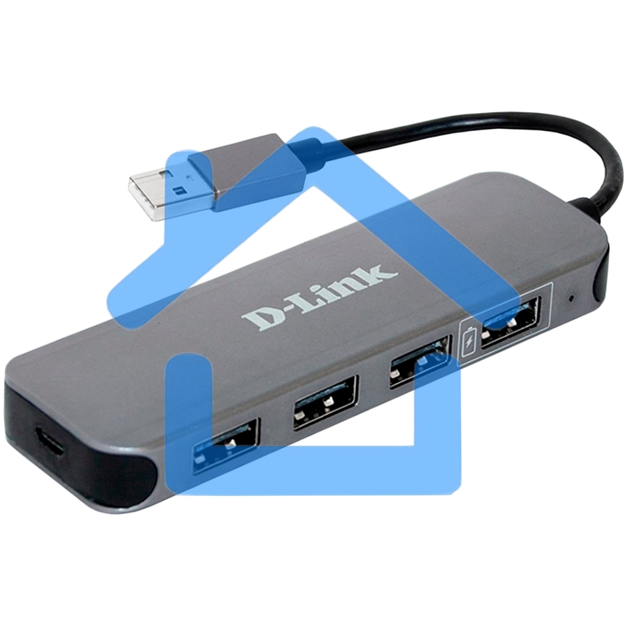 Концентратор USB D-Link DUB-H4/E1A, 4-port USB 2.0 Hub.4 downstream USB type A (female) ports, 1 upstream USB type A (male), support Mac OS, Windows XP/Vista/7/8/10, Linux, support USB 1.1/2.0, fast charge mode.Pow
