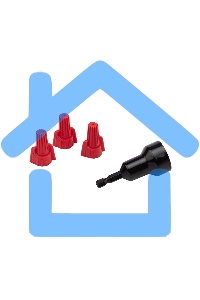 Соединительный изолирующий зажим с лепестками СИЗ-13 ø 13 мм (1,5-16 мм²), красный (10 шт./уп.) Rexant