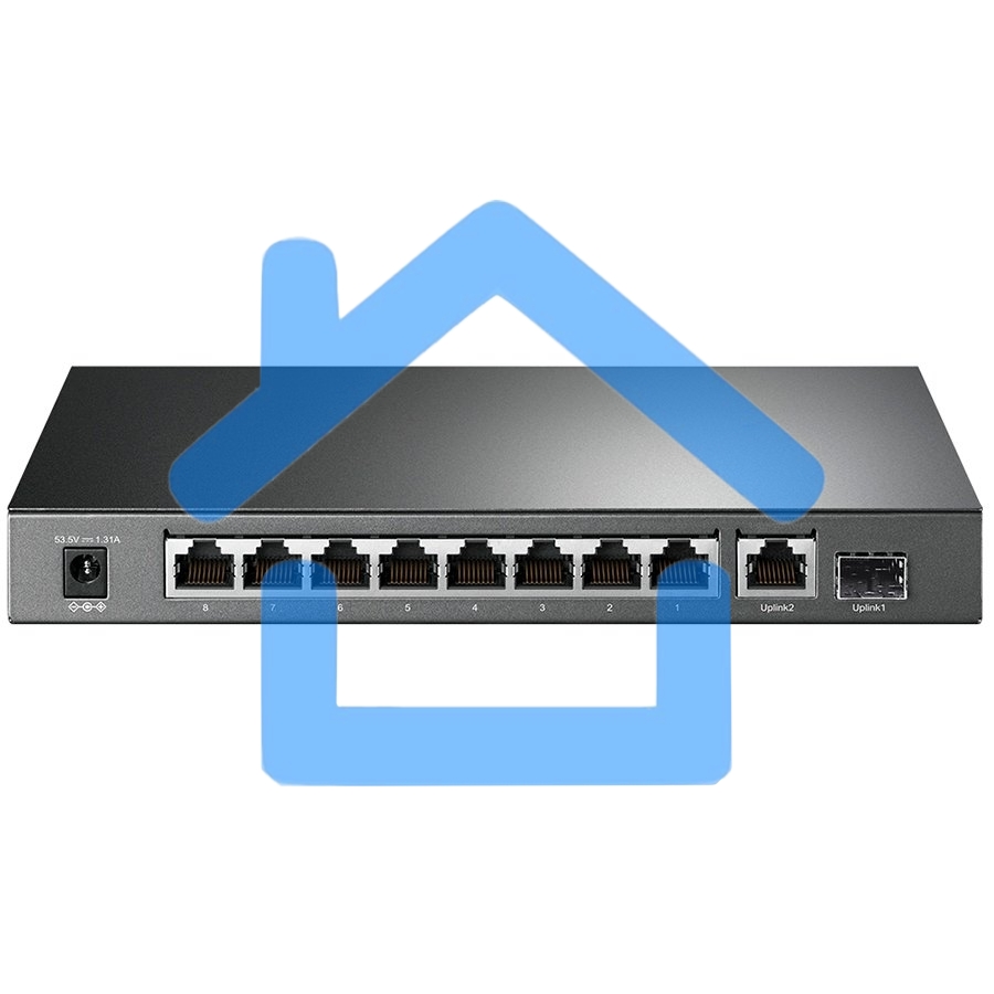 Коммутатор TP-Link TL-SG1210P 10-портовый гигабитный настольный с 8 портами PoE+ SMB