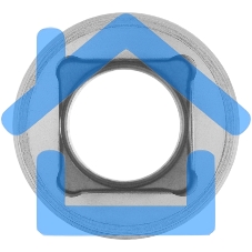 Головка торцевая Matrix, 13 мм, 6-гранная, CrV, под квадрат 1/2