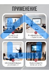 Экран для проектора S'OK Apollo SGPSMT-266x149A бокового натяжения, звукопрозрачный, белый к