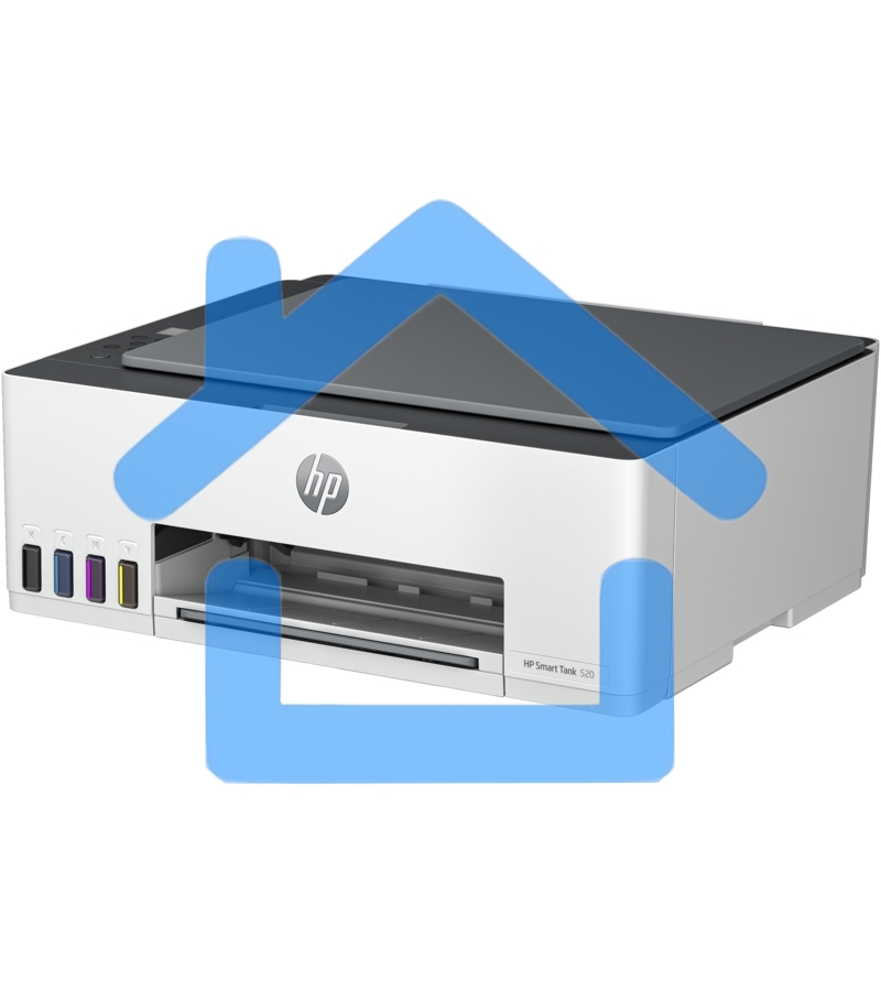 МФУ струйный HP Smart Tank 520 (1F3W2A), A4, цветной, печ. до 12 стр/мин. (ч/б) до 5 стр/мин. (цвет), 1200 x 1200 dpi, USB