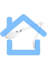 Лупа на струбцине Rexant, круглая, 5D, с подсветкой 72 SMD, сенсорный регулятор яркости, белая