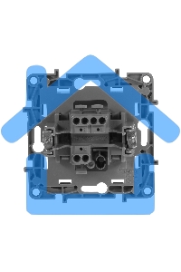 Переключатель одноклавишный, автоматические клеммы, Etika, 10AX, 250В~, антрацит