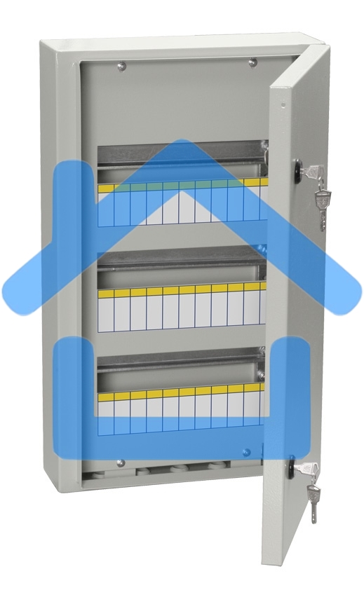 Корпус металлический ЩРн-36з-0 У2 IP54 ИЭК MKM11-N-36-54-Z