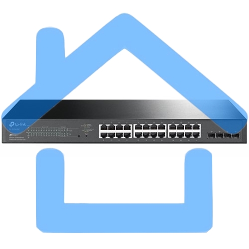 Коммутатор TP-Link TL-SG2428P JetStream гигабитный Smart коммутатор на 24 порта PoE+ и 4 SFP-слота SMB