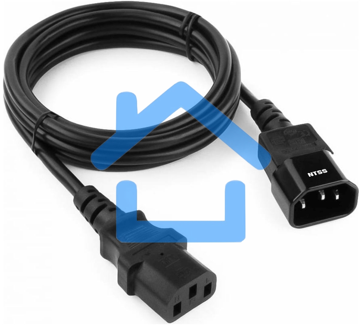 Шнур питания NTSS NTSS-PC13142 C13-С14 проводник.:3x0.75мм2 1.8м 220/250В 10А черный