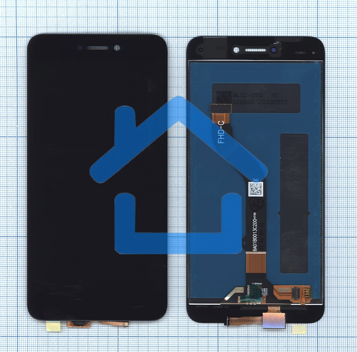 Дисплей для Huawei Honor 8 Lite, P8 Lite 2017, Nova Lite 3 черный