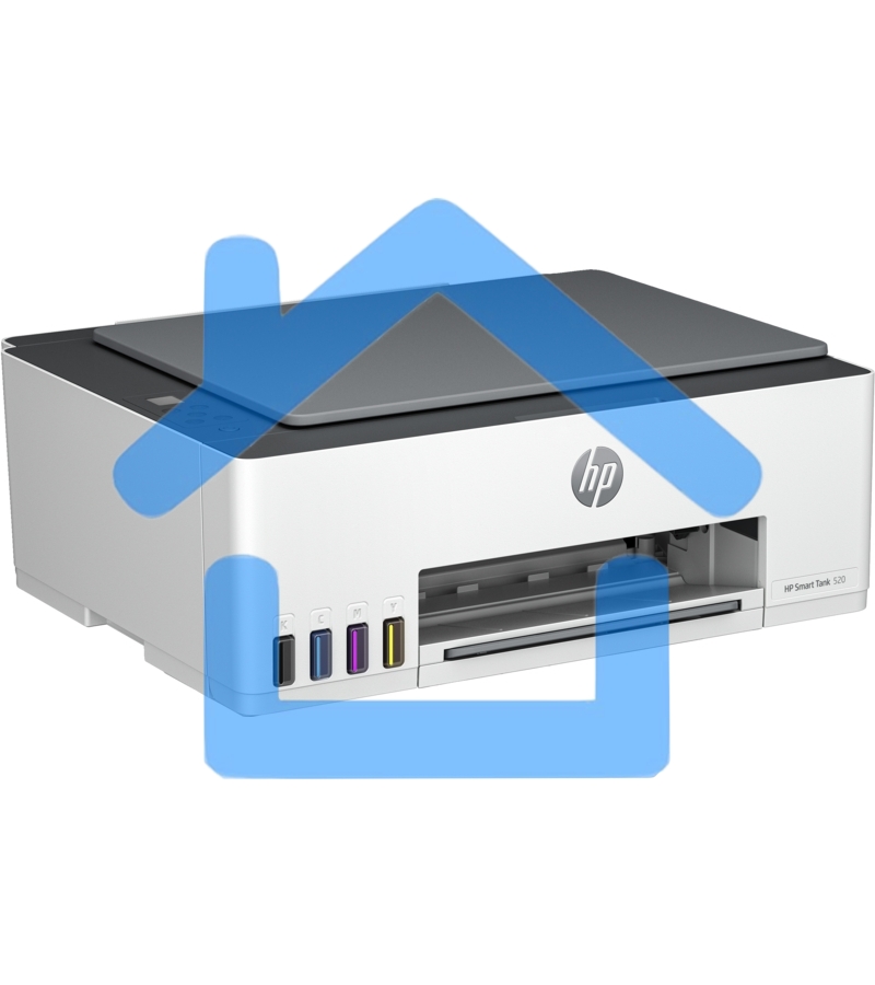 МФУ струйный HP Smart Tank 520 (1F3W2A), A4, цветной, печ. до 12 стр/мин. (ч/б) до 5 стр/мин. (цвет), 1200 x 1200 dpi, USB