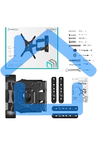 Кронштейн ONKRON M4 черный 32-65