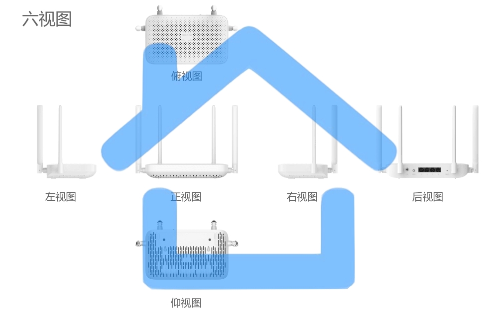 Роутер Wi-Fi Xiaomi Mi Router AX1500 RD12, 2.4/ 5 ГГц, до 1.5 Гбит/с, LAN 3x1 Гбит/с, WAN 1x1 Гбит/с