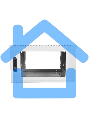 Шкаф настенный ЦМО ШРН-12.650 12U 600x650мм пер.дв.стекл несъемные бок.пан. 50кг серый