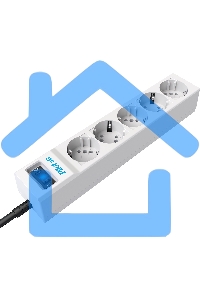 Сетевой фильтр ZIS PILOT Surge protector Pilot SG5 5 outlets (GP), 10A / 2.2kVt, automatic circuit-breaker, 7 m