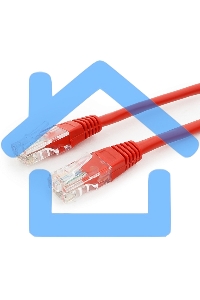 Патч-корд UTP Cablexpert кат.5e, 0.25м, литой, многожильный, красный