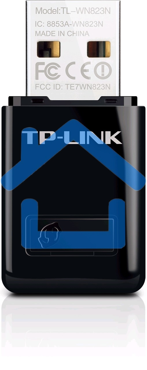 Сетевой адаптер TP-Link SOHO TL-WN823N Беспроводной USB мини адаптер 300Мбит/с стандарта N c кнопкой QSS(Realtec)