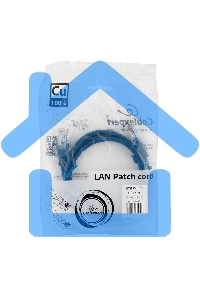 Патч-корд медный UTP Cablexpert PP10-1M/B кат.5e, 1м, литой, многожильный (синий)