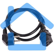 Шнур питания Lanmaster C19-Schuko прямая, 3х1.5, 220В, 16А, черный, 1 метр