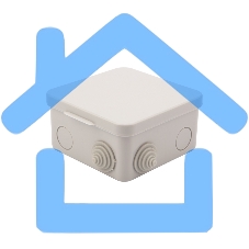 Коробка распределительная наружного монтажа с откидной крышкой 100х100х50 мм, IP54 Rexant