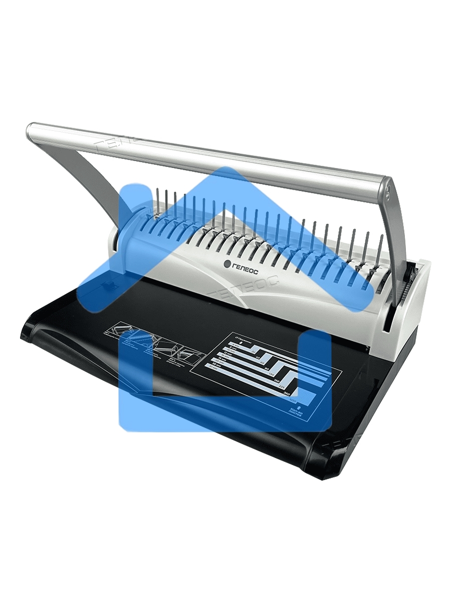 Переплетчик Heleos БП13п A4/перф.13л.сшив/макс.450л./пластик.пруж. (6-51мм)