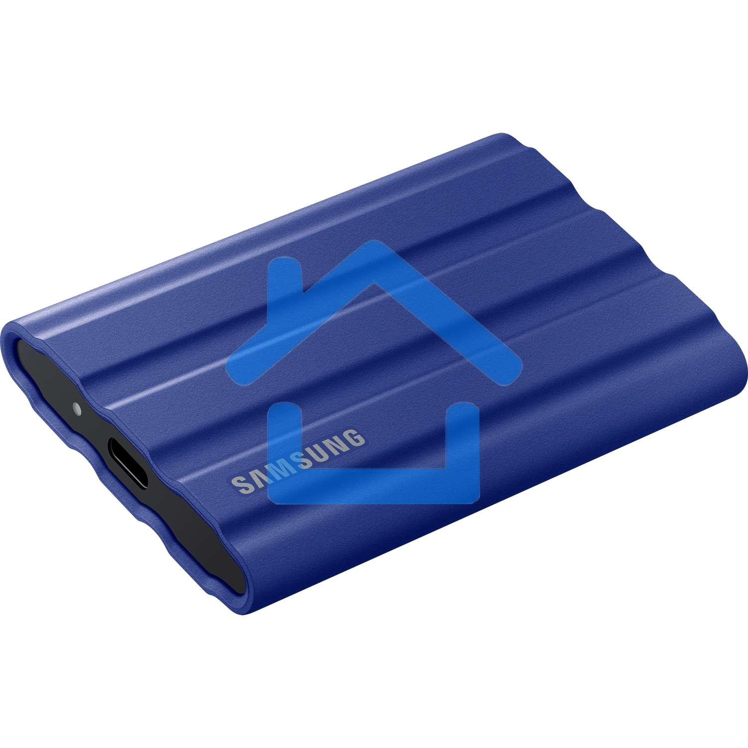 Накопитель Samsung External SSD T7 Shield, 2TB, Type C-to-C/A, USB 3.2 Gen2, R/W 1050/1000MB/s, IP65, 88x59x13mm, 98g, Blue (12 мес.)