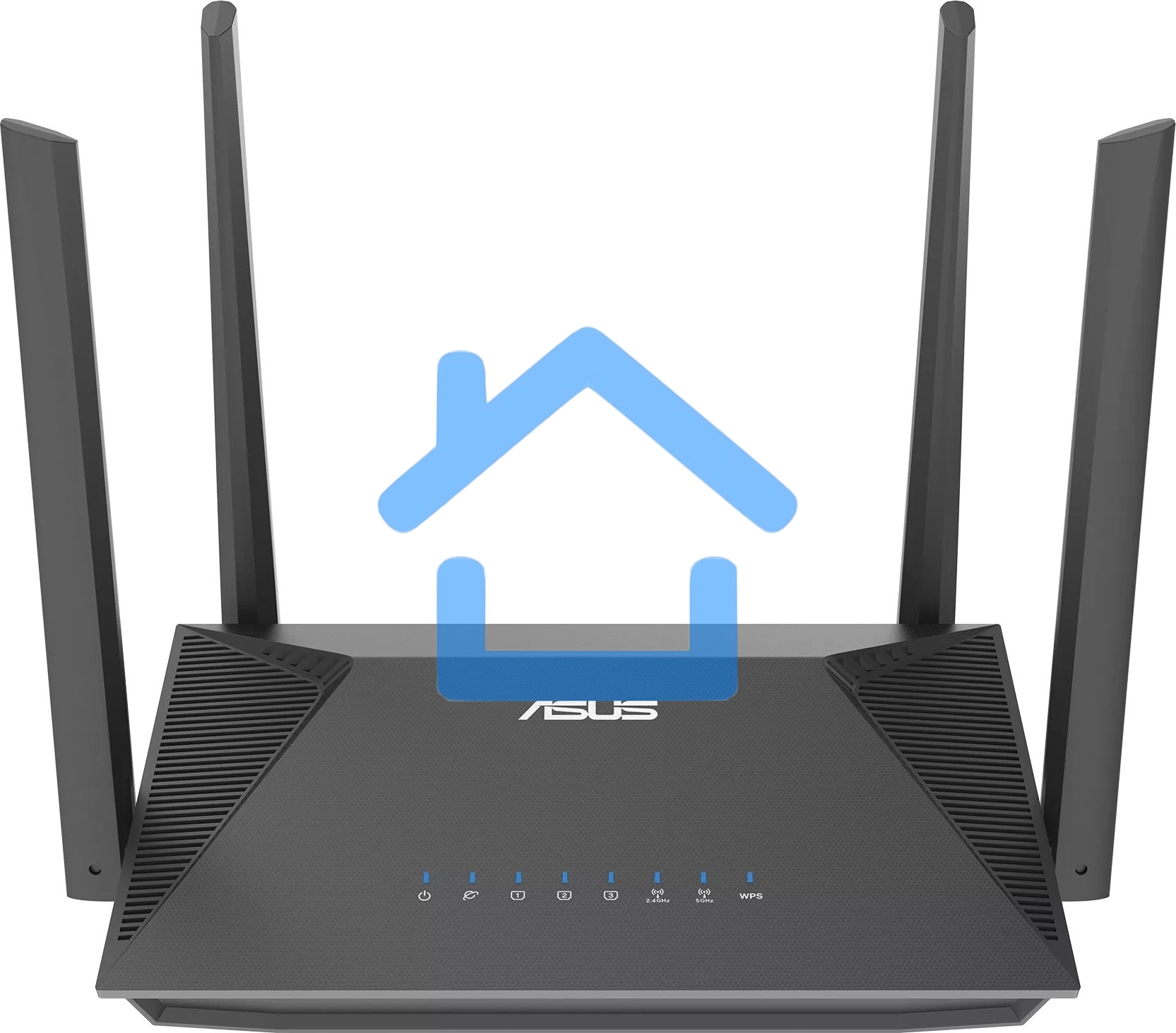 Роутер беспроводной Asus RT-AX52 AX1800 10/100/1000BASE-TX черный