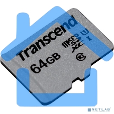 Флеш карта microSD 64Gb Transcend microSDXC Class 10 UHS-I U1, (без адаптера), TLC