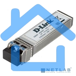 Трансивер D-Link 432XT/B1A SFP+ с 1 портом 10GBase-LR с поддержкой DDM для одномодового оптического кабеля (до 10 км)