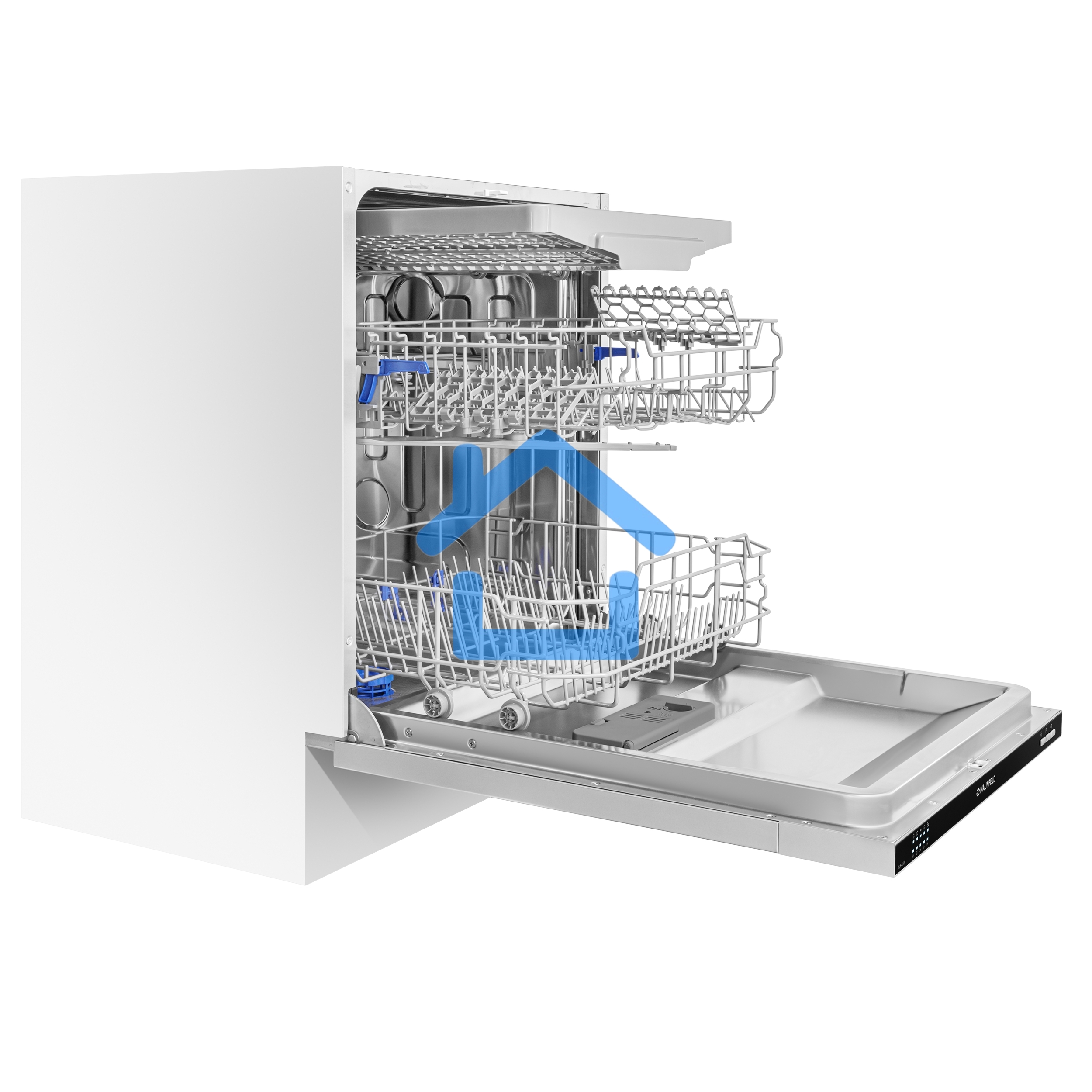 Встраиваемая посудомоечная машина Maunfeld MLP-123I, черный, 59.8 см, 14 компл., 49 дБ, класс A++