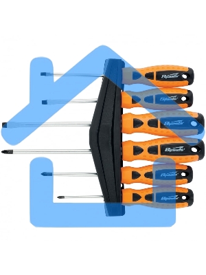 Набор отверток SPARTA 11782''point'' crv двухкомпонентные рукоятки 6 шт