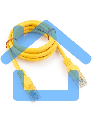Патч-корд медный UTP Cablexpert PP10-1M/Y кат.5e, 1м, литой, многожильный (желтый)