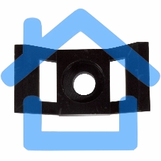 Площадка для крепления стяжки Rexant (ПС-2) 29x15 мм, черная, упаковка 100 шт.